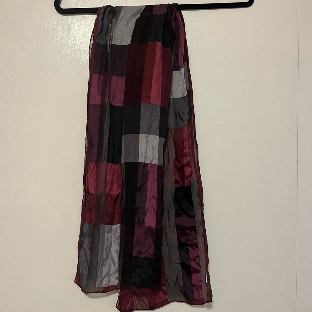 Vintage block pattern Oscar de le Renta silk scarf